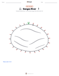Ganges River printable worksheet preview