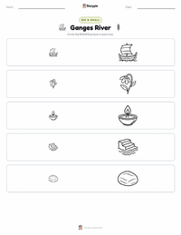 Ganges River printable worksheet preview