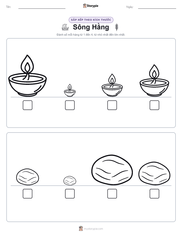 Thứ Tự Kích Thước