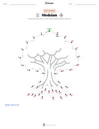 Hinduism printable worksheet preview