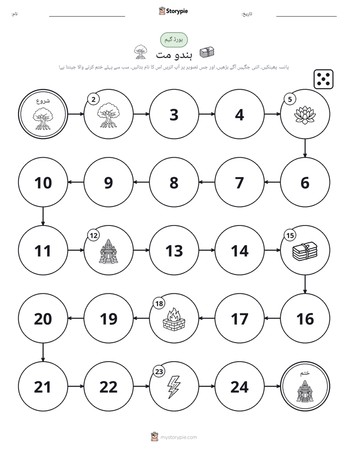 رول اور منتقل کریں کھیل