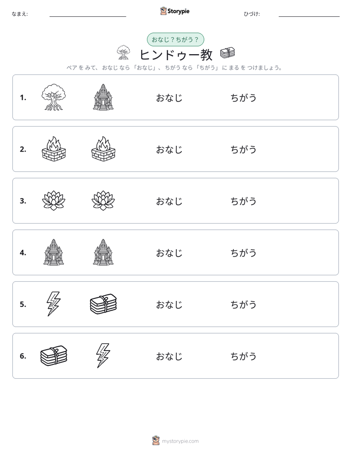 同じか違うか