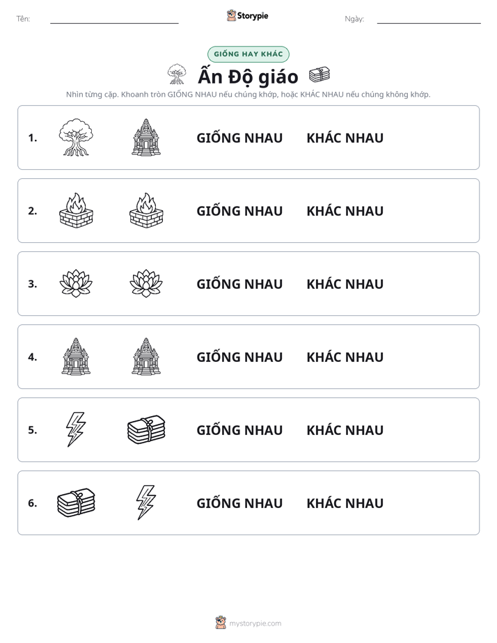 Giống Hay Khác
