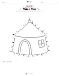 Ögedei Khan printable worksheet preview