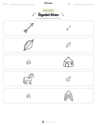 Ögedei Khan printable worksheet preview
