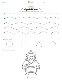 Anteprima della scheda stampabile di Ögedei Khan