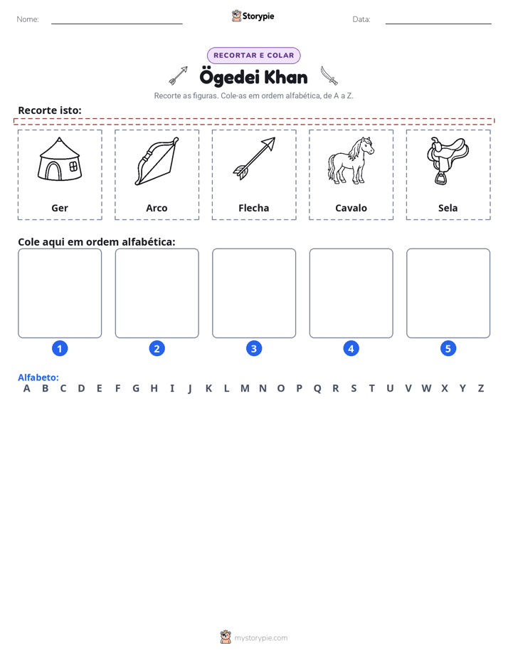 Recortar & Colar Alfabeto