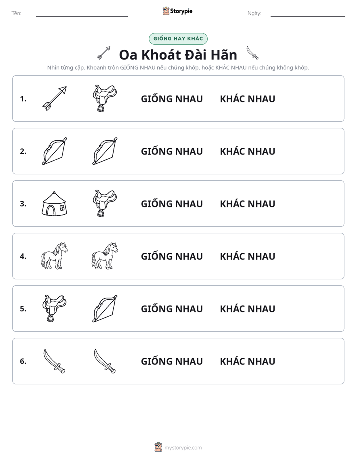 Giống Hay Khác