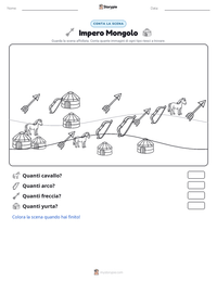 Anteprima della scheda stampabile di Impero Mongolo