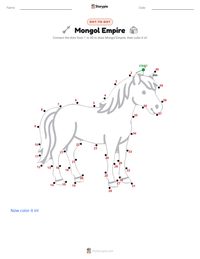 Mongol Empire printable worksheet preview