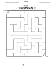 Anteprima della scheda stampabile di Impero Mongolo