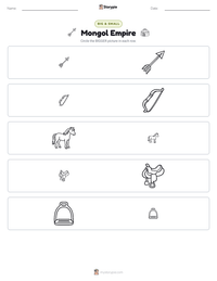 Mongol Empire printable worksheet preview