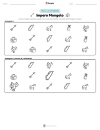 Anteprima della scheda stampabile di Impero Mongolo