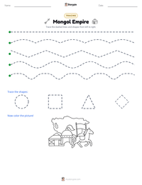 Mongol Empire printable worksheet preview
