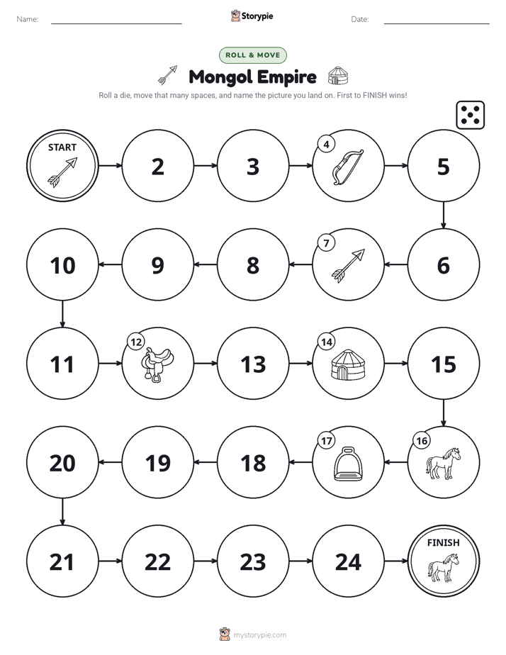 Roll & Move Game