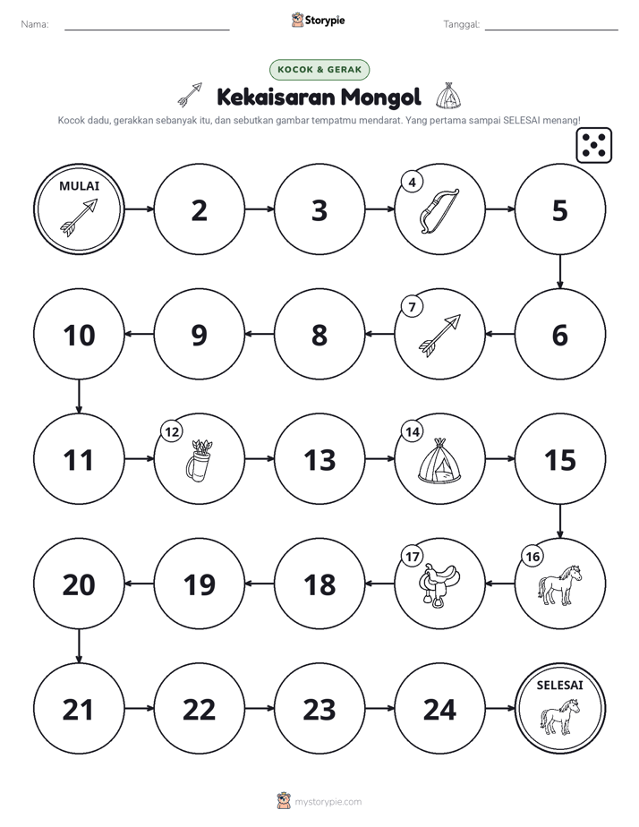 Permainan Gulung & Pindah