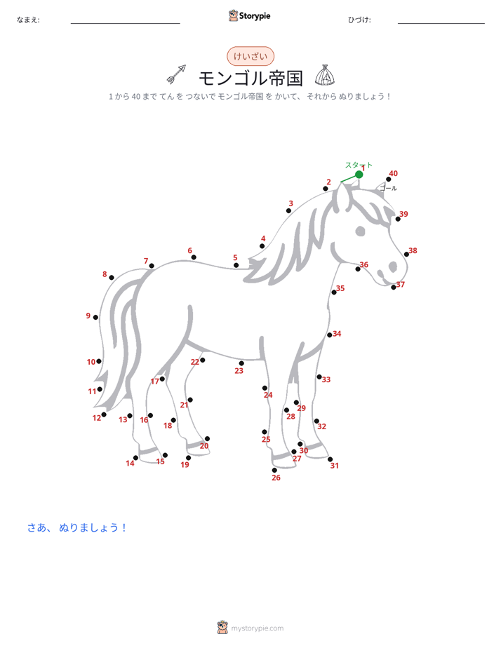 点つなぎ