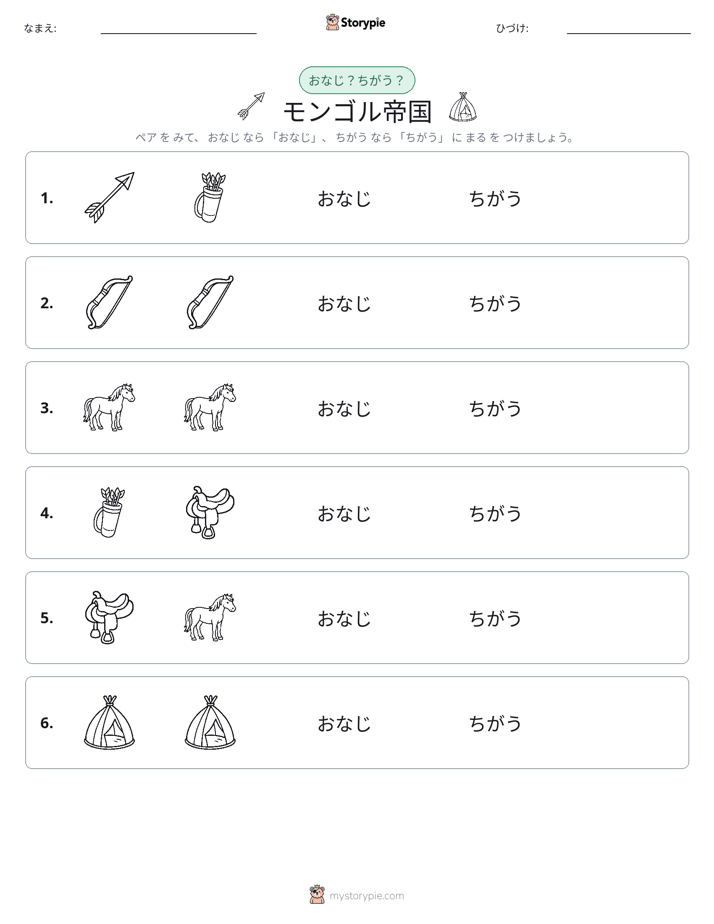 同じか違うか