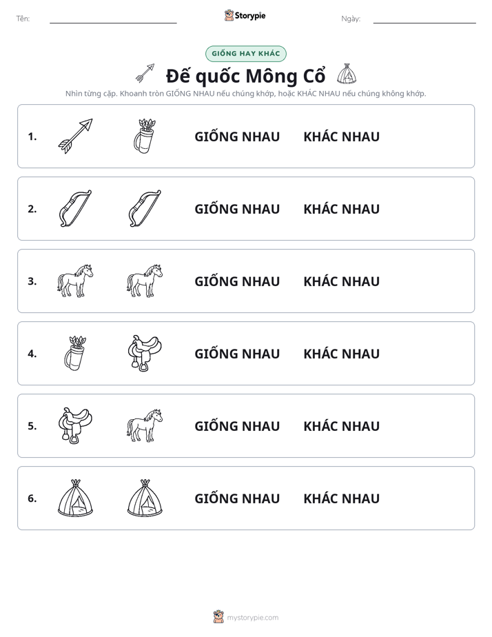 Giống Hay Khác