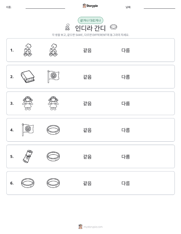 같은 것 또는 다른 것