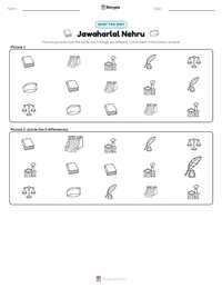 Jawaharlal Nehru printable worksheet preview