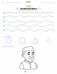 Jawaharlal Nehru printable worksheet preview