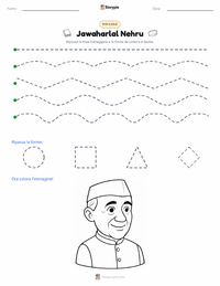 Anteprima della scheda stampabile di Jawaharlal Nehru