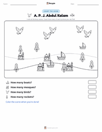 A. P. J. Abdul Kalam printable worksheet preview