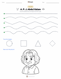 A. P. J. Abdul Kalam printable worksheet preview
