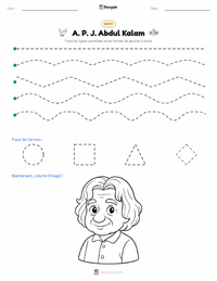 Aperçu de la feuille de travail imprimable A. P. J. Abdul Kalam