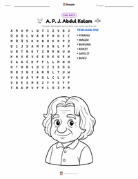 Prabaca lembar kerja cetak A. P. J. Abdul Kalam