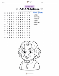 Anteprima della scheda stampabile di A. P. J. Abdul Kalam