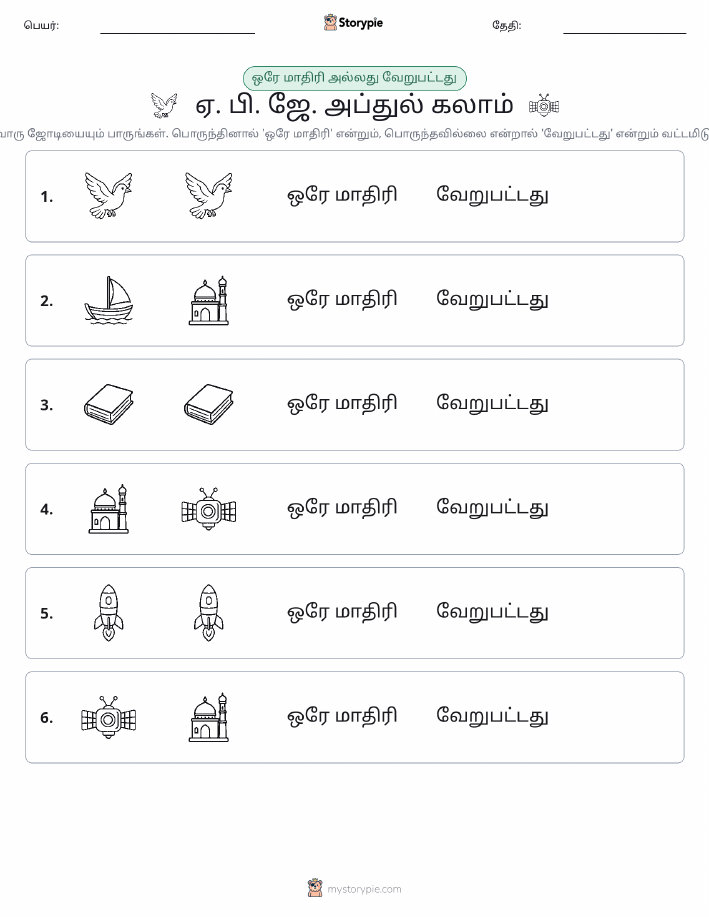 அதே அல்லது மாறுபட்டது