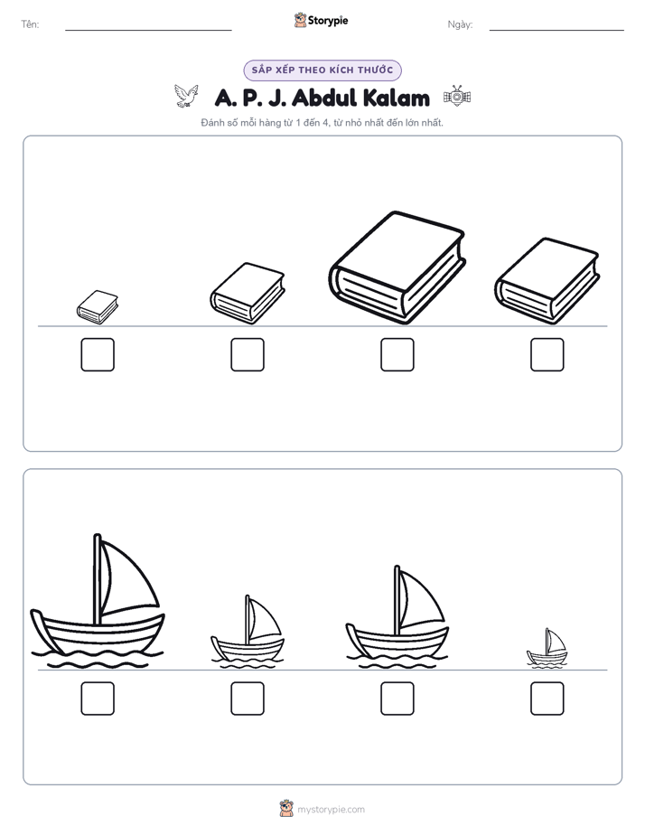 Thứ Tự Kích Thước