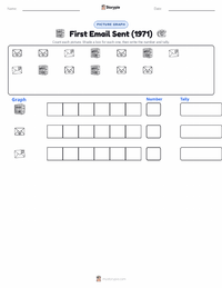 First Email Sent (1971) printable worksheet preview