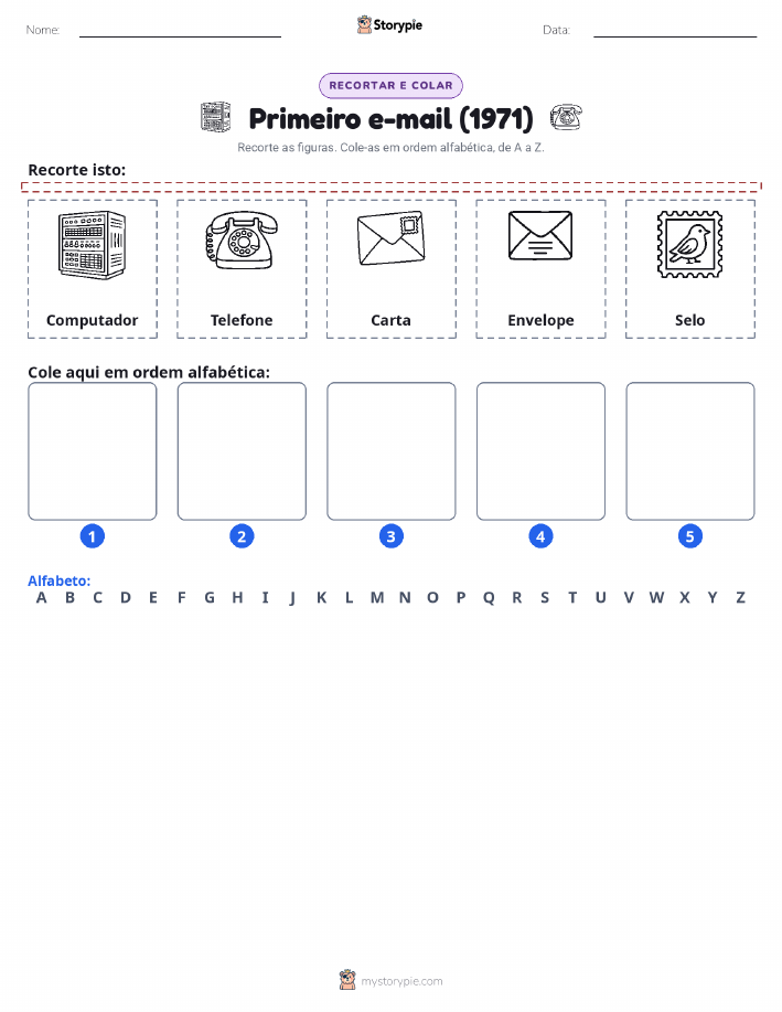 Recortar & Colar Alfabeto