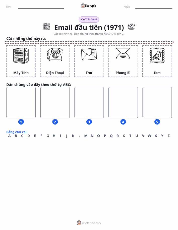 Cắt & Dán Chữ Cái