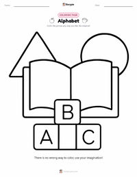 Alphabet printable worksheet preview