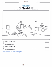Alphabet druckbare Arbeitsblatt Vorschau