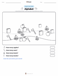 Alphabet printable worksheet preview