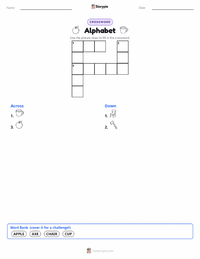 Alphabet printable worksheet preview