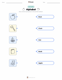 Alphabet printable worksheet preview