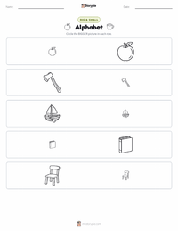 Alphabet printable worksheet preview