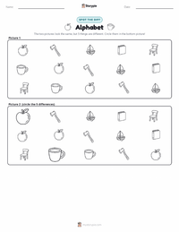 Alphabet printable worksheet preview