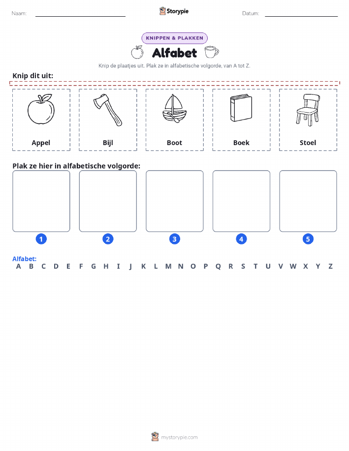 Knip & Plak Alfabet