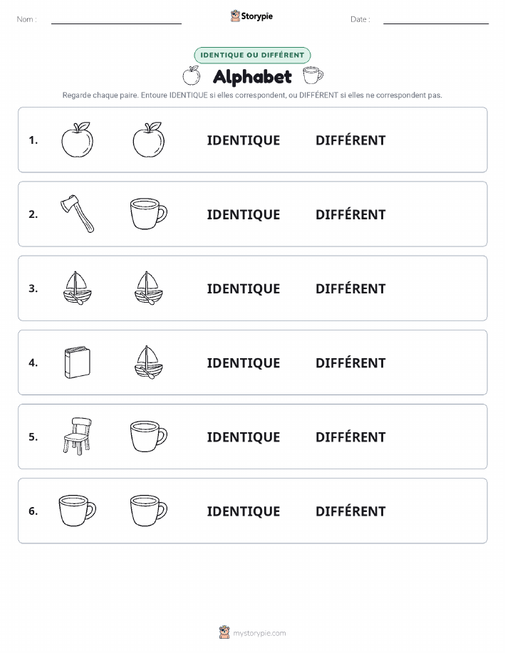 Identique ou Différent