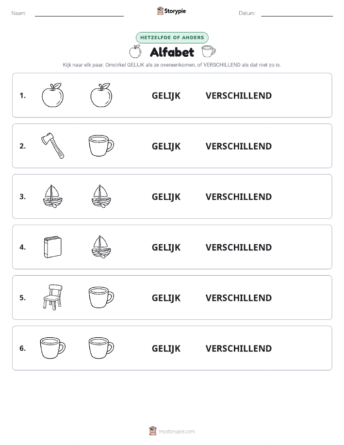 Zelfde of Verschillend