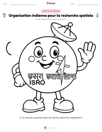 Aperçu de la feuille de travail imprimable Organisation indienne pour la recherche spatiale