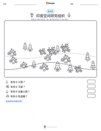印度空间研究组织 可打印工作表预览
