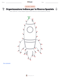 Anteprima della scheda stampabile di Organizzazione Indiana per la Ricerca Spaziale